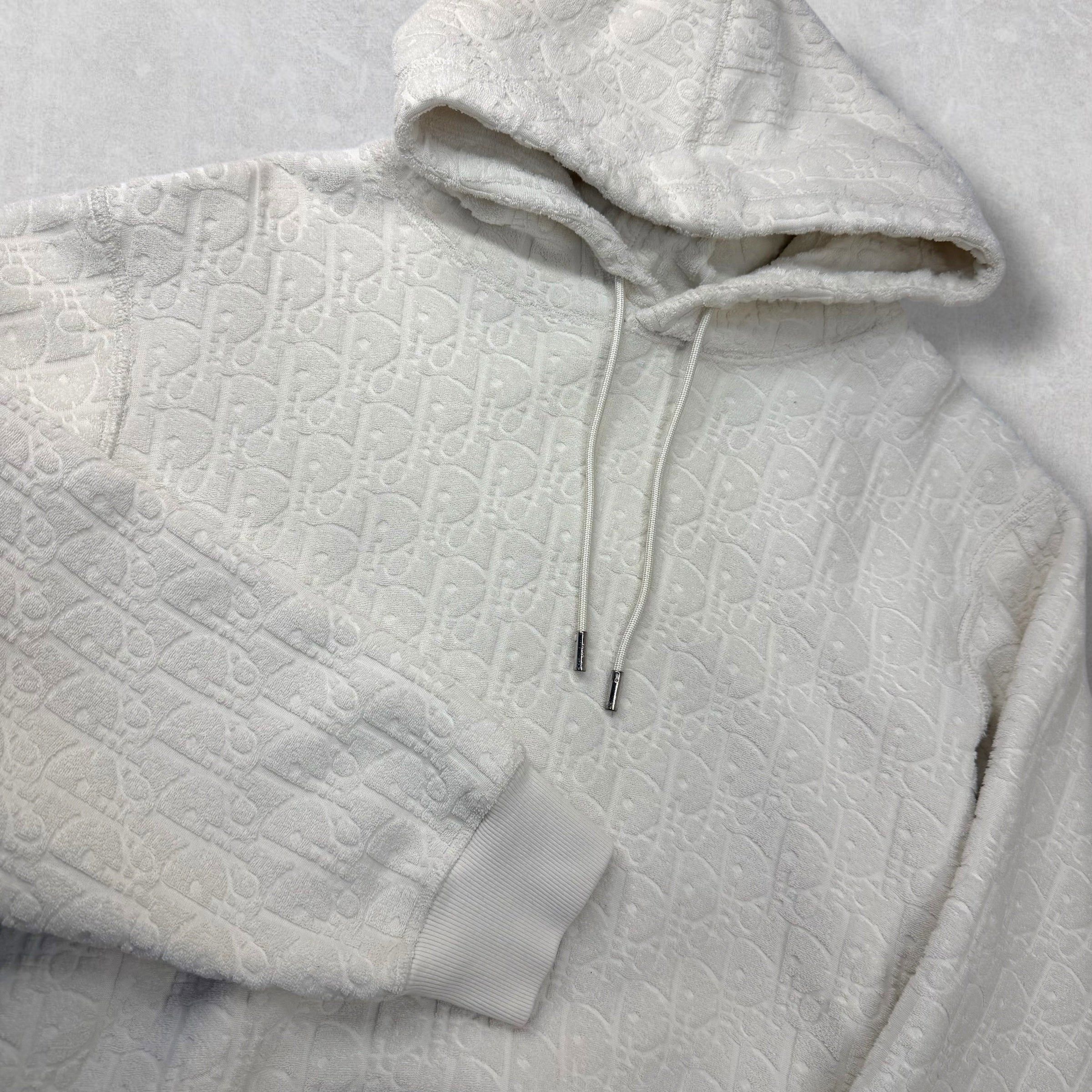 Dior Dior Oblique Relaxed-Fit Hooded Sweatshirt White XL Size US XL / EU 56 / 4 - 2 Thumbnail