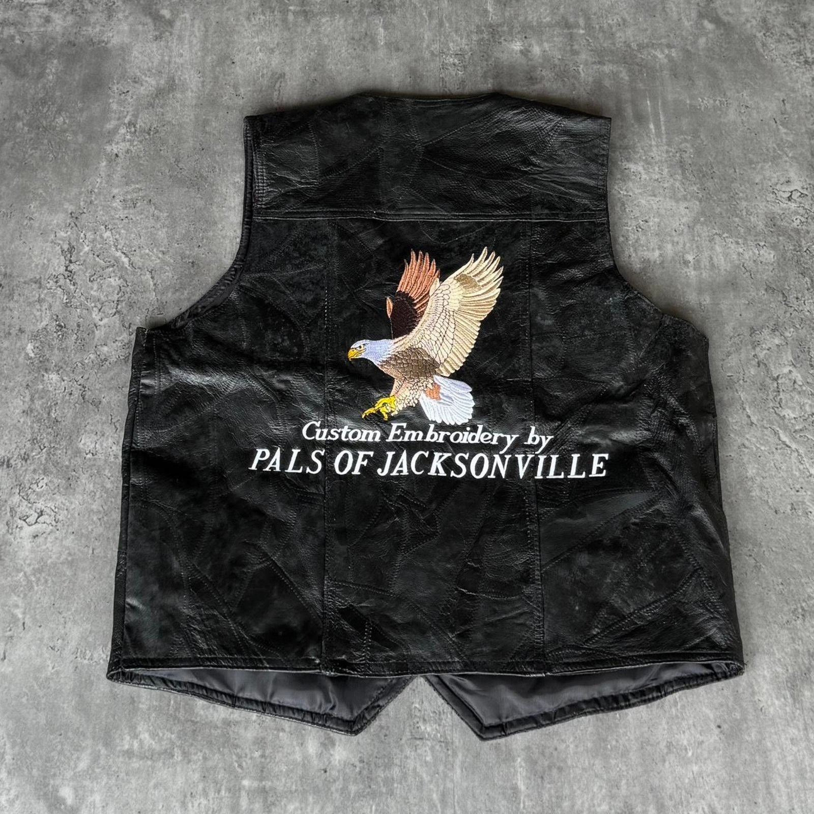 Harley Davidson × Japanese Brand × Vintage Crazy Y2K Biker Embroidered Leather Grunge Opium Harley Vest Size US XL / EU 56 / 4 - 1 Thumbnail