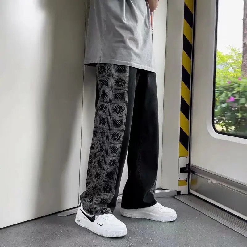 Japanese Brand × Jean Retro loose wide leg straight leg jeans Size US 32 / EU 48 - 6 Thumbnail