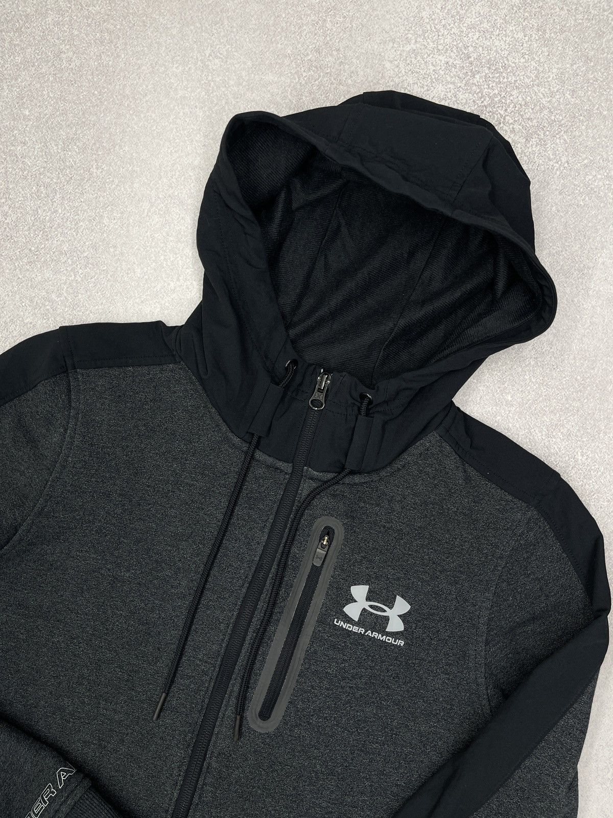 Under Armour Mens Under Armour Zip Hoodie Grey Size US S / EU 44-46 / 1 - 4 Thumbnail
