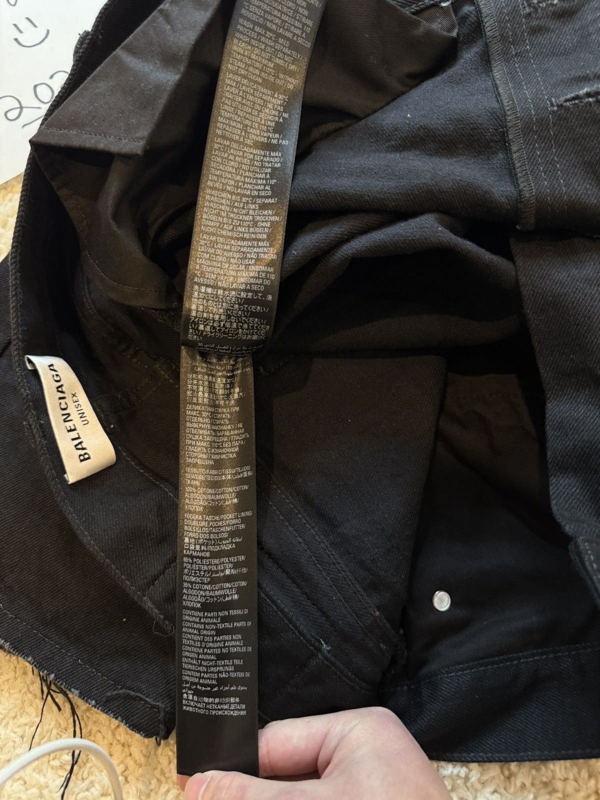 Balenciaga Balenciaga Jet Black Heal Drag Jean Size US 29 - 17 Thumbnail