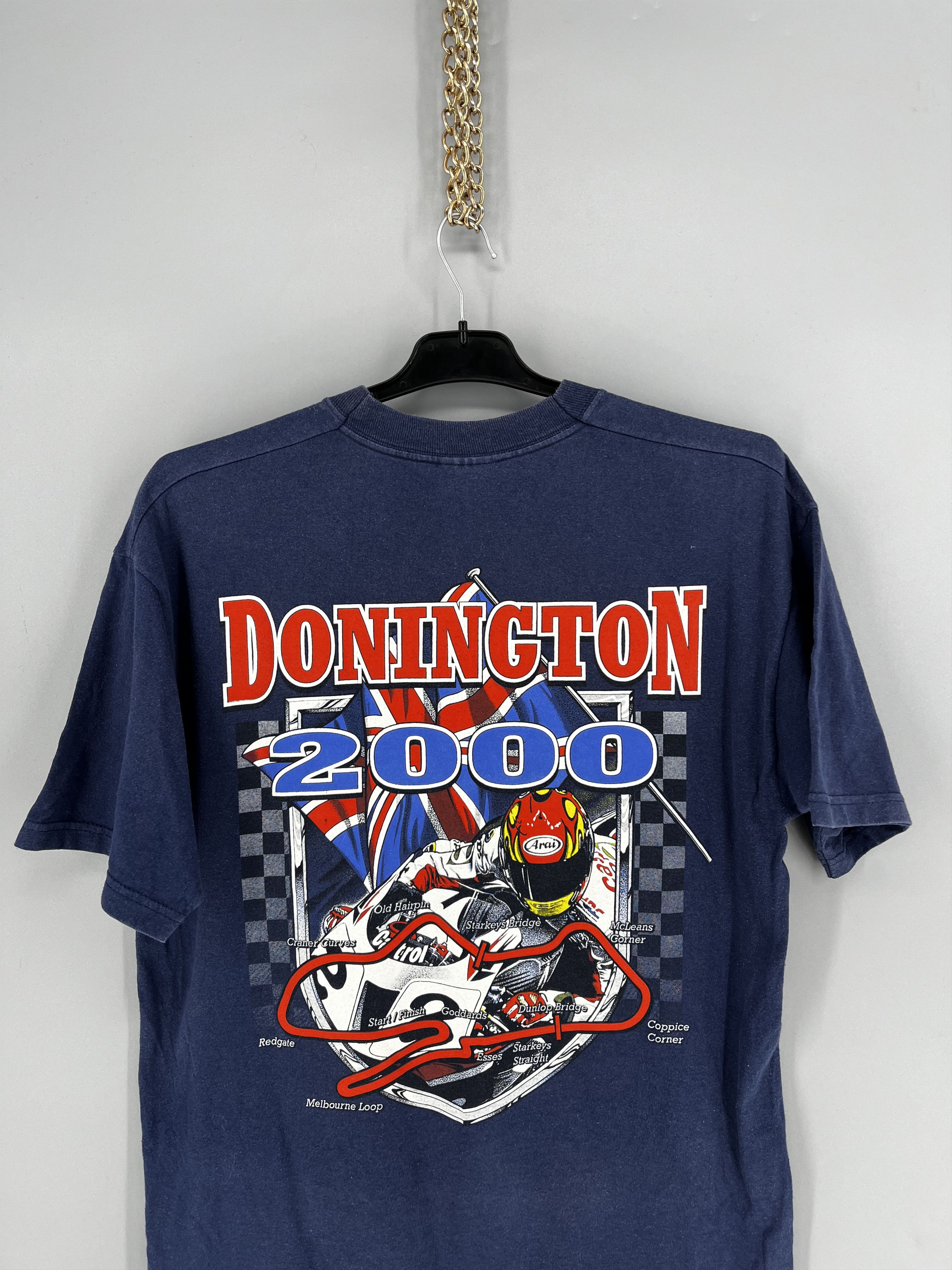 Vintage Vintage MotoGP Donington 2000 T-Shirt Screen Stars Racing Size US M / EU 48-50 / 2 - 12 Thumbnail