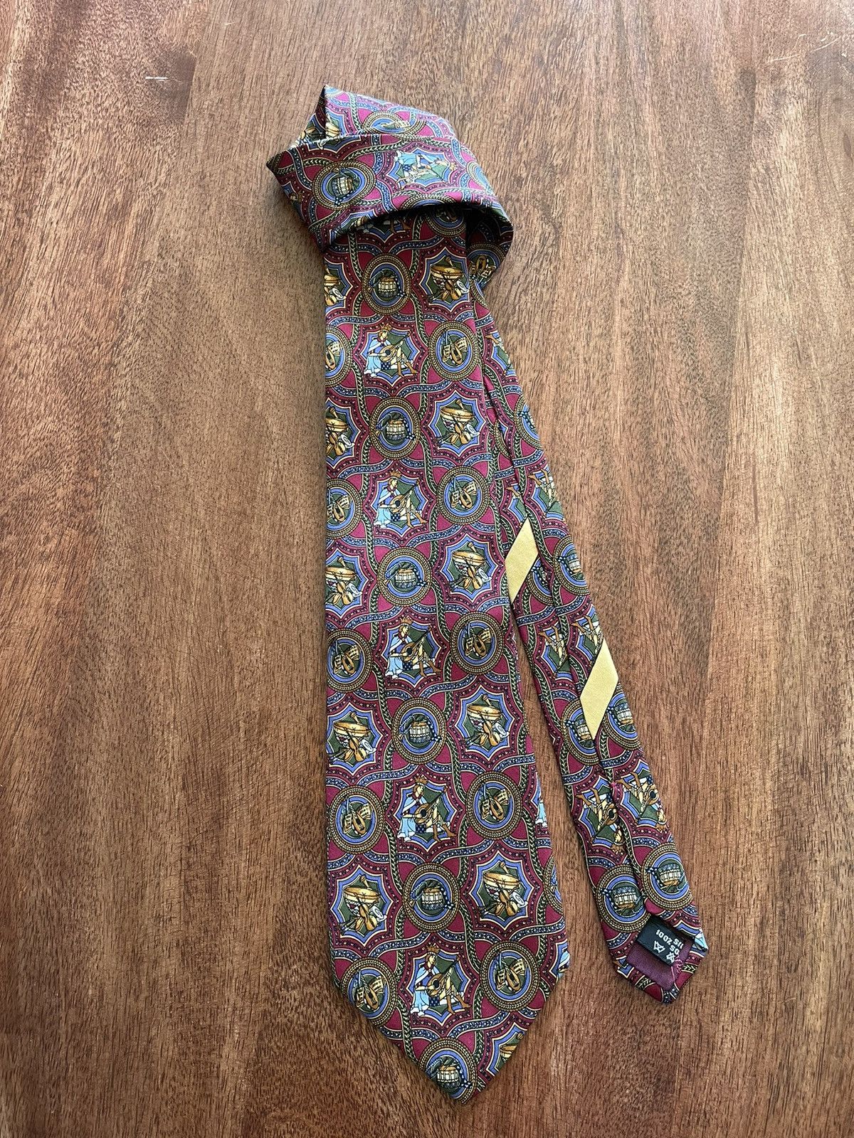 salvatore ferragamo silk tie