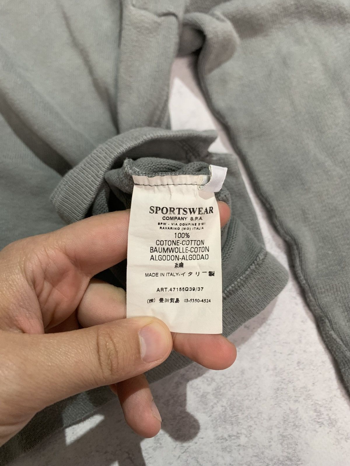 Stone Island Vintage Stone Island AW 2007 Sweatshirt Crewneck Grey Italy Size US L / EU 52-54 / 3 - 5 Thumbnail