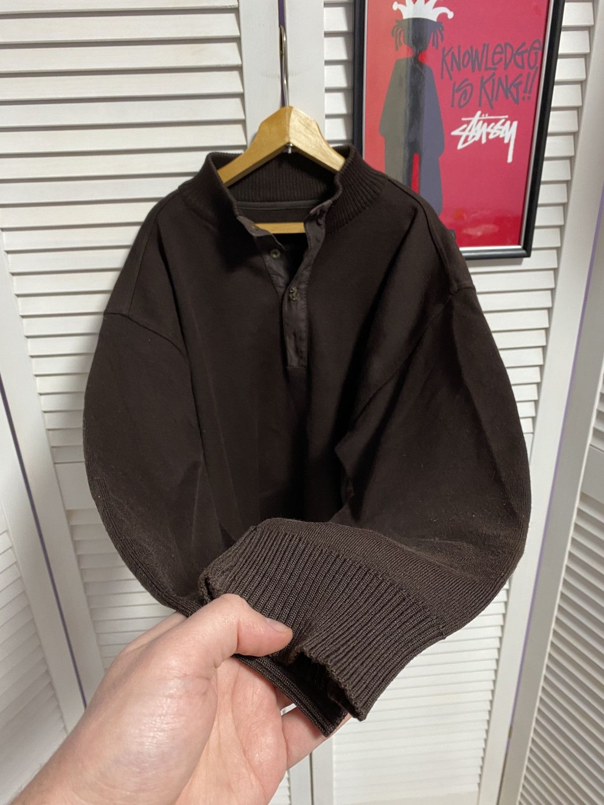 Paul & Shark × Vintage 😍 Vintage Paul Shark Zip Up Sweater 1/3 Brown Logo Size US L / EU 52-54 / 3 - 7 Thumbnail