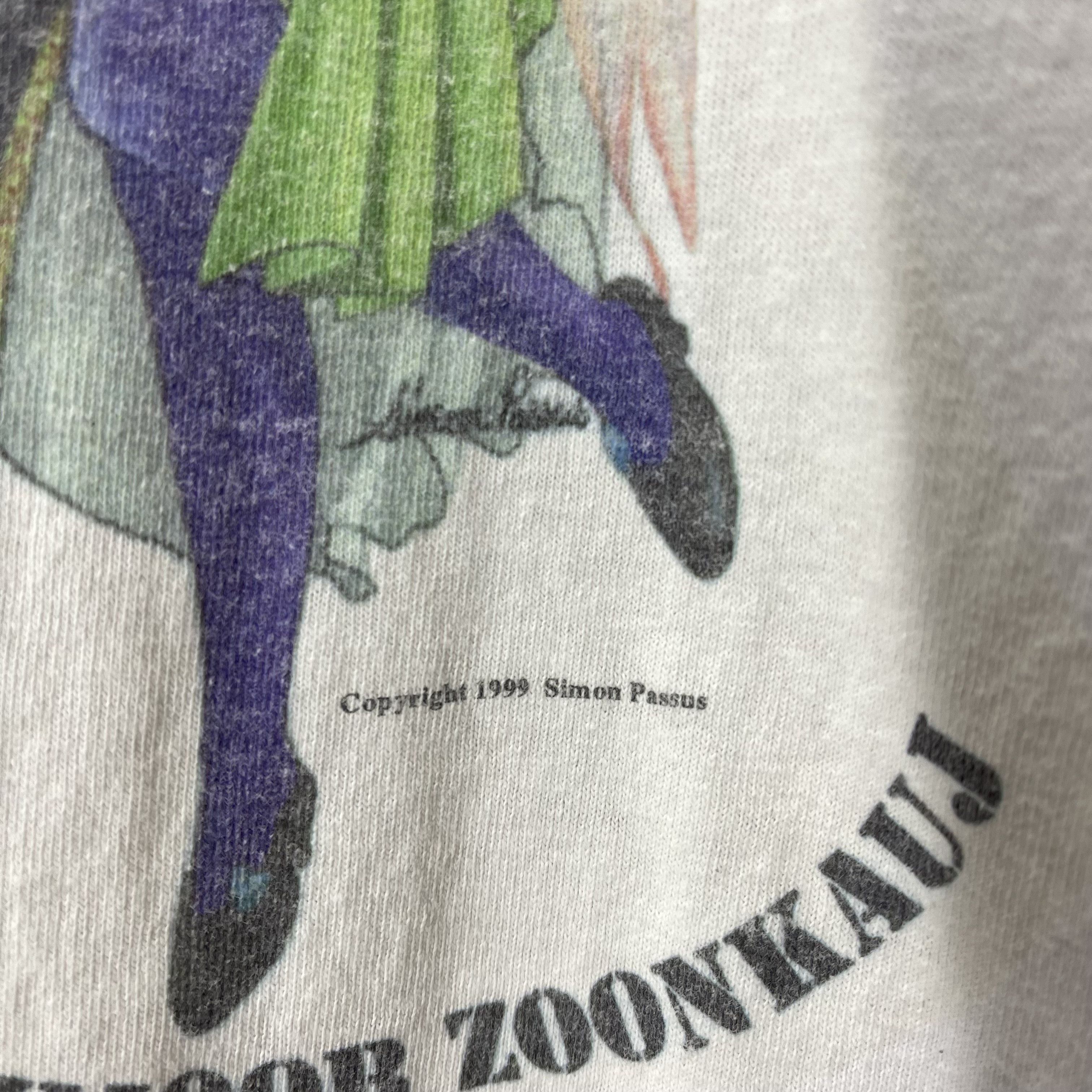Jerzees 1999 Vintage NKAUJ HMOOB ZOO NKAUJ T Shirt #2021/14 Size US M / EU 48-50 / 2 - 3 Thumbnail
