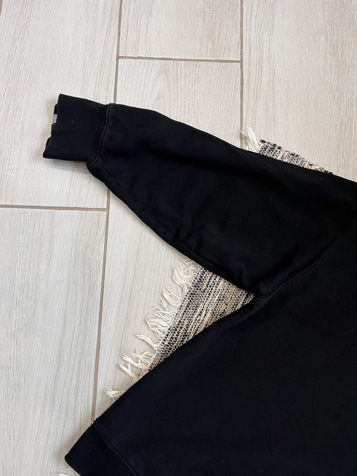 Allsaints × Designer Allsaints Sweatshirt Blank Black Crew neck Zipper Sleeve Size US M / EU 48-50 / 2 - 12 Thumbnail