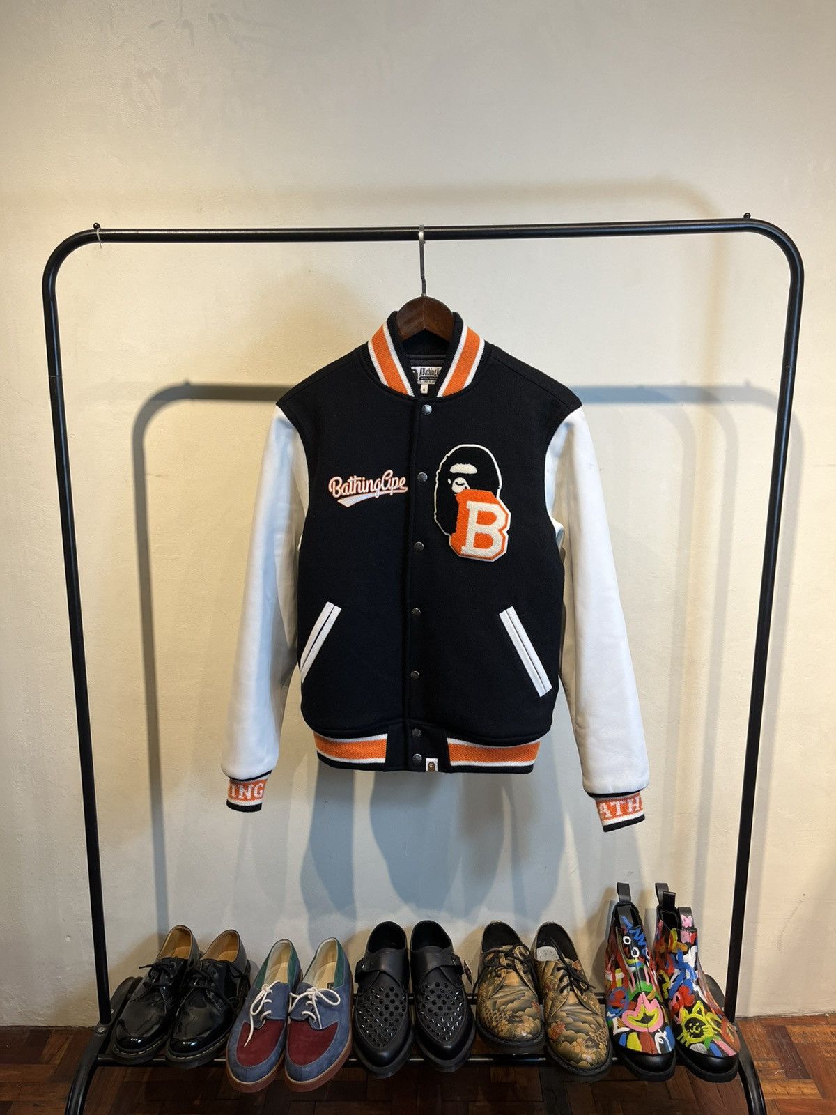 Bape Bape varsity Jacket Size US S / EU 44-46 / 1 - 1 Thumbnail