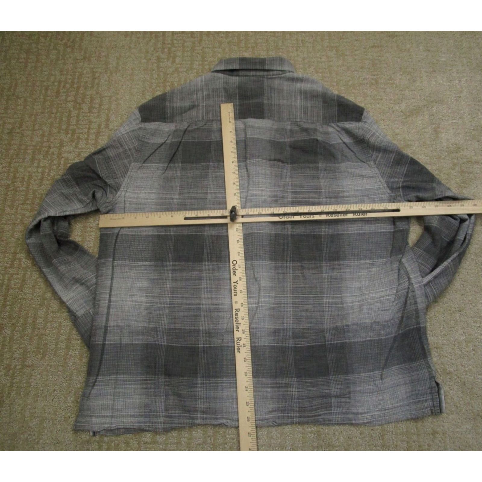 Tommy Bahama Tommy Bahama Shirt Men 2XL Gray Plaid Silk Cotton Button-Down Long Sleeve Shirt Size US XXL / EU 58 / 5 - 4 Thumbnail