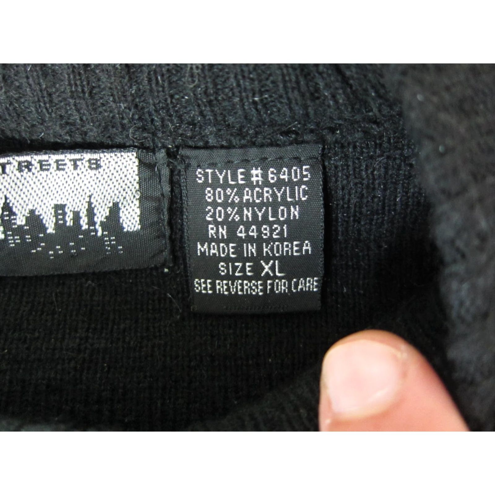 Vintage VINTAGE City Streets Sweater Mens XL Black Geometric Knit 80s 90s Pullover Knit Lightweight Casual Size US XL / EU 56 / 4 - 6 Thumbnail