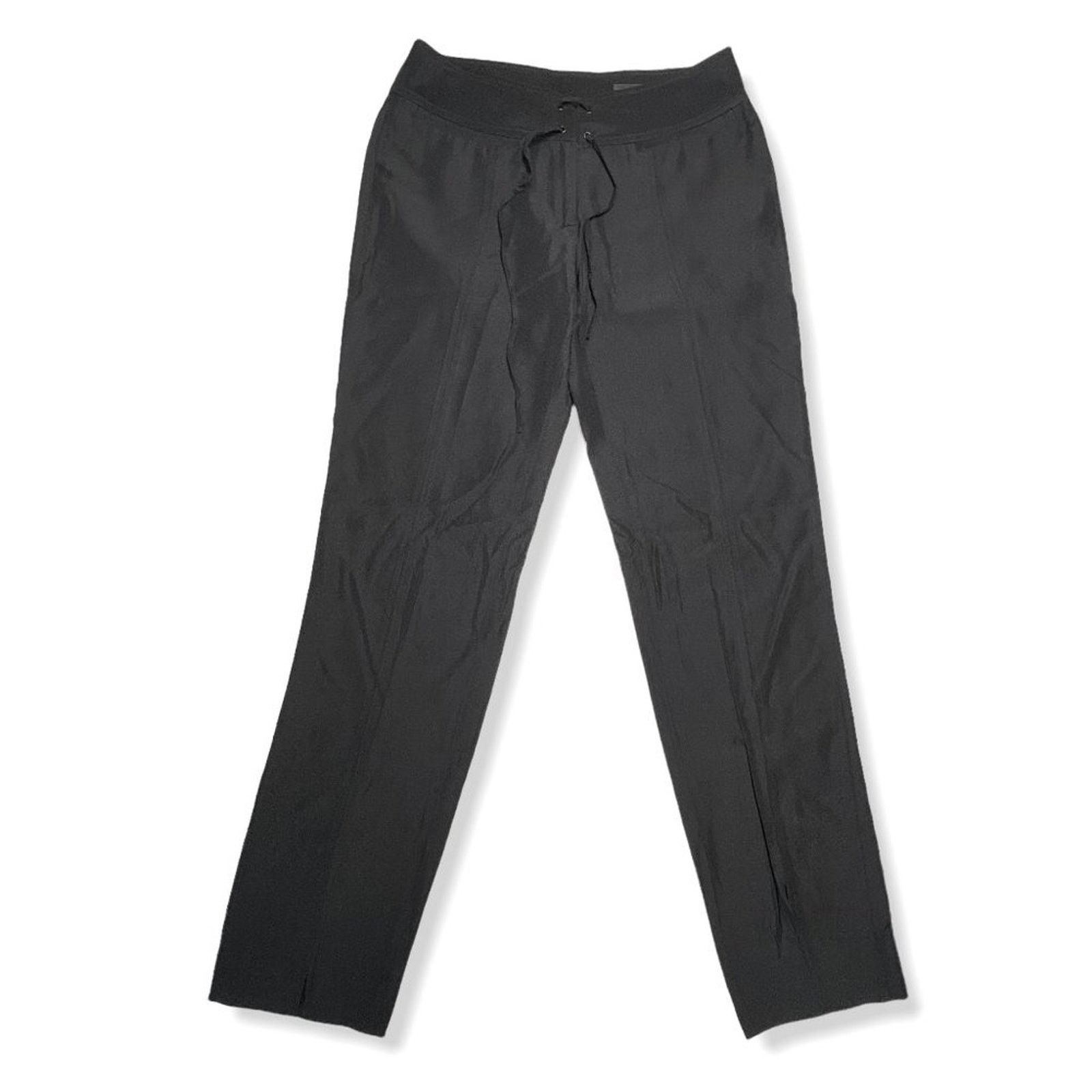 Other Gay Giano Silk Drawstring Trousers Black EU40 US28 Size 28" / US 6 / IT 42 - 1 Thumbnail