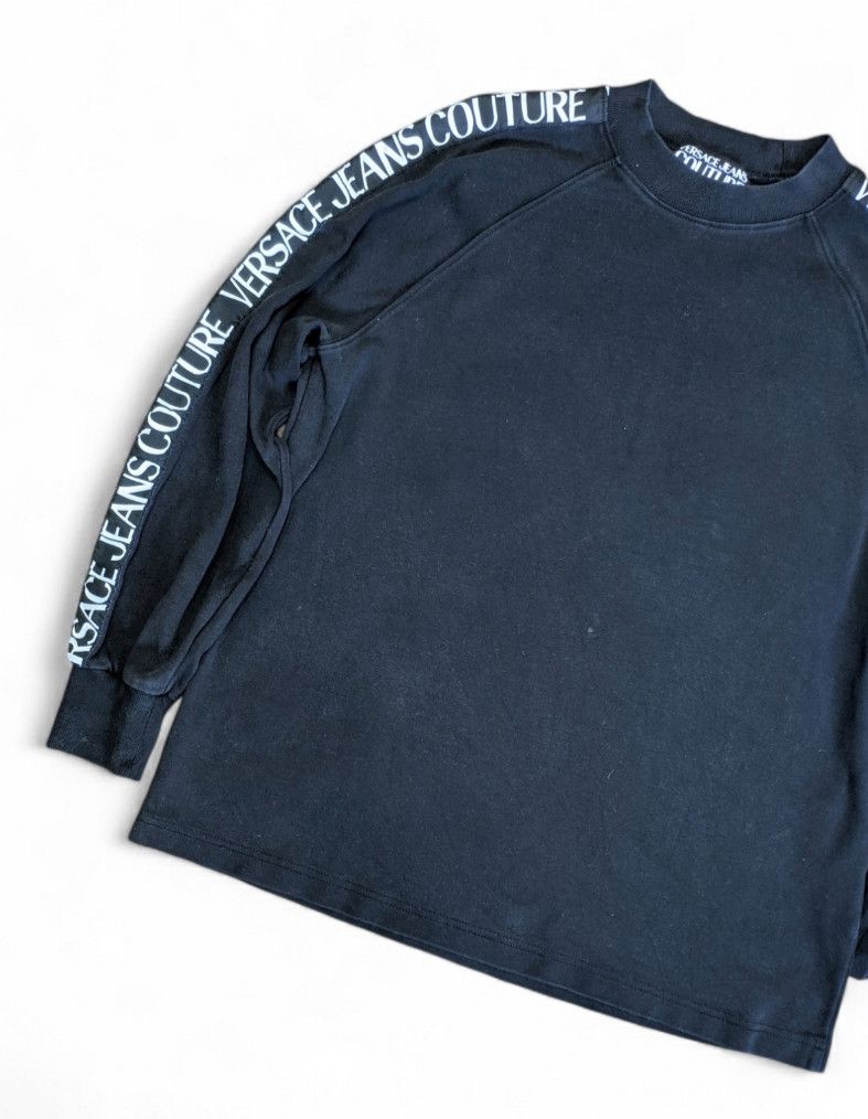 Versace Jeans Couture VJC VERSACE Side Stripe Logo Crew Neck Sweatshirt Size US M / EU 48-50 / 2 - 3 Thumbnail