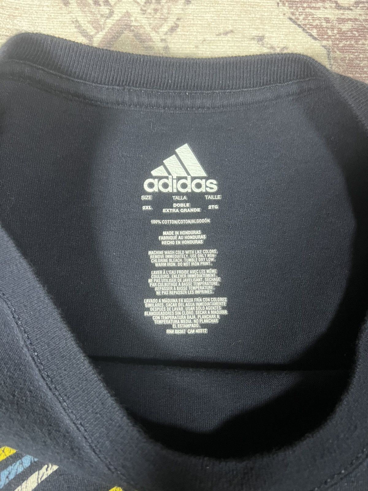 Adidas Vintage Y2K Essential Adidas Graphic Soccer Tee Size US XXL / EU 58 / 5 - 3 Thumbnail