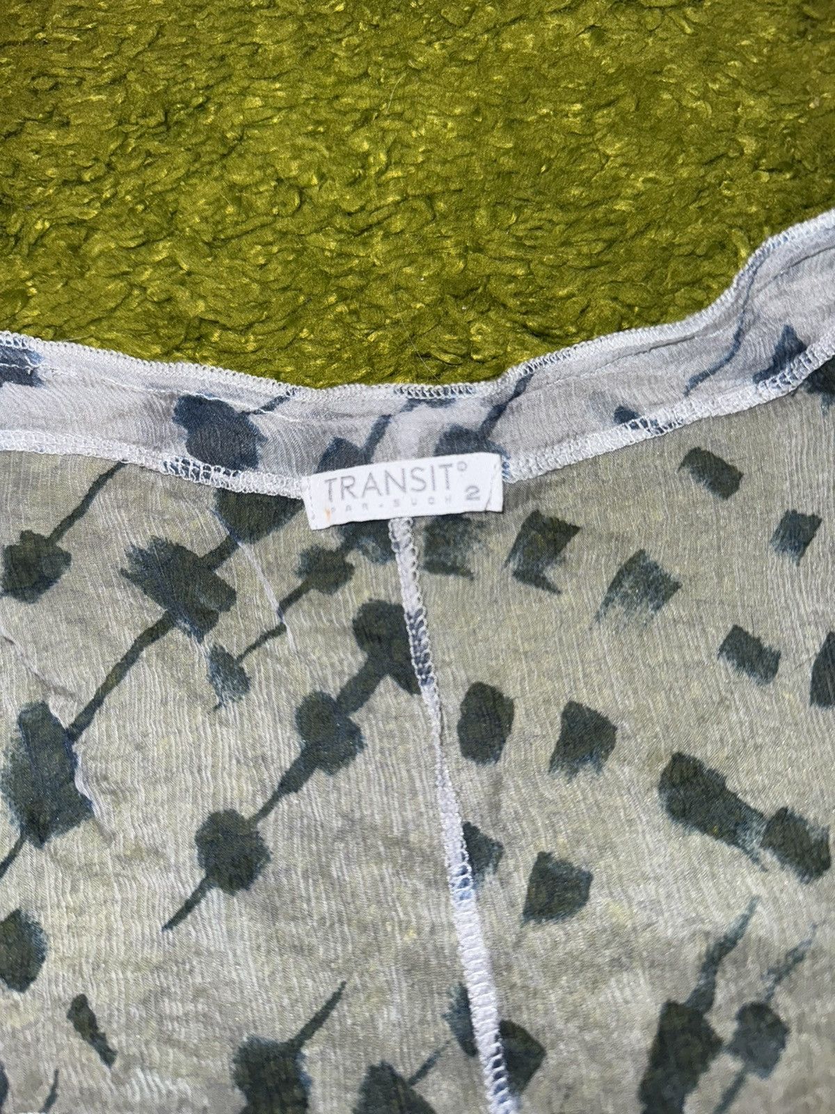 Transit × Transit Uomo Transit par-such avant garde 100% silk blouse Size M / US 6-8 / IT 42-44 - 4 Thumbnail