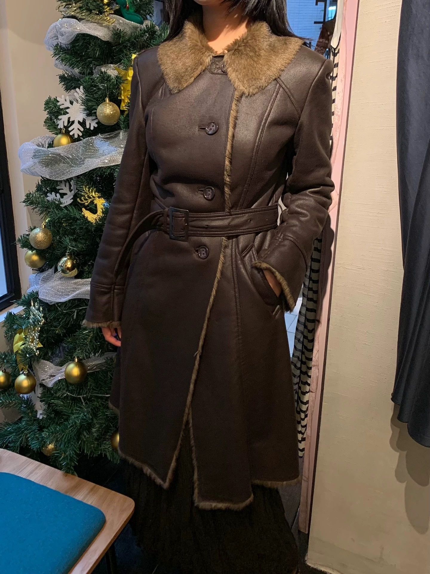 Balmain Balmain Suede Eco-Fur Coat 38 Size XS / US 0-2 / IT 36-38 - 2 Thumbnail