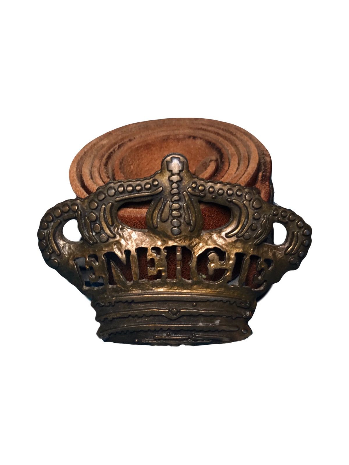 Energie Vintage Leather Belt ENERGIE Y2K Size 34 - 2 Thumbnail