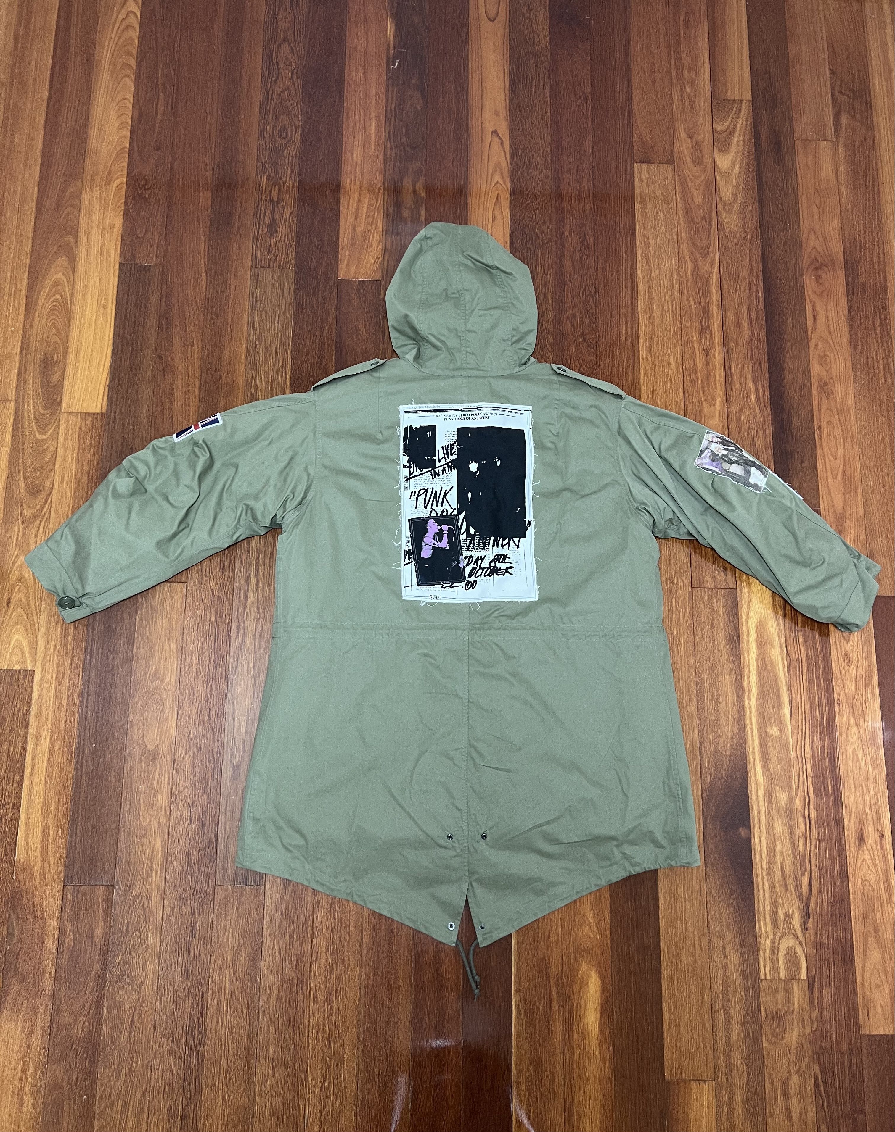 💚 AW20 Raf Simons x Fred Perry Detachable Liner Parka Olive