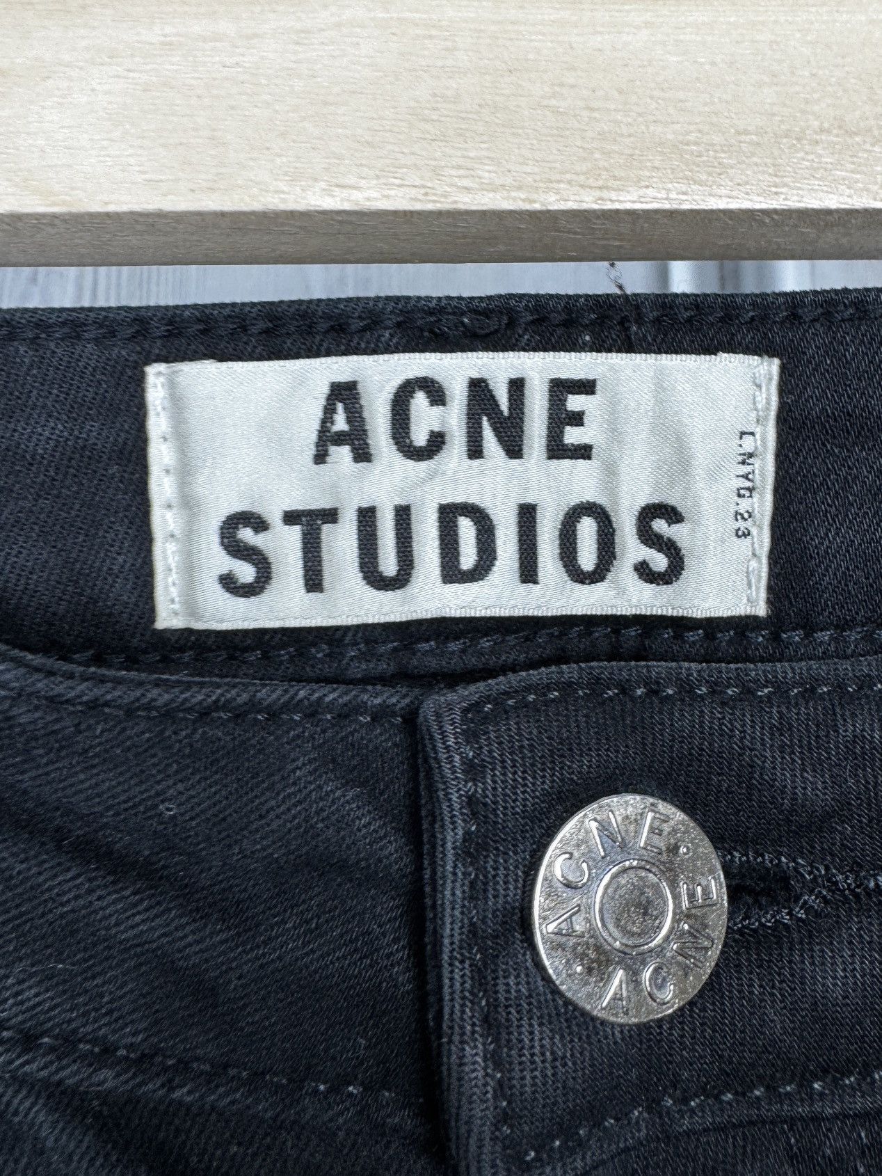 Acne Studios Acne Studios Skin 5 Lacey Black Ladies Skinny Jeans Size 27 Size 27" / US 4 / IT 40 - 8 Thumbnail