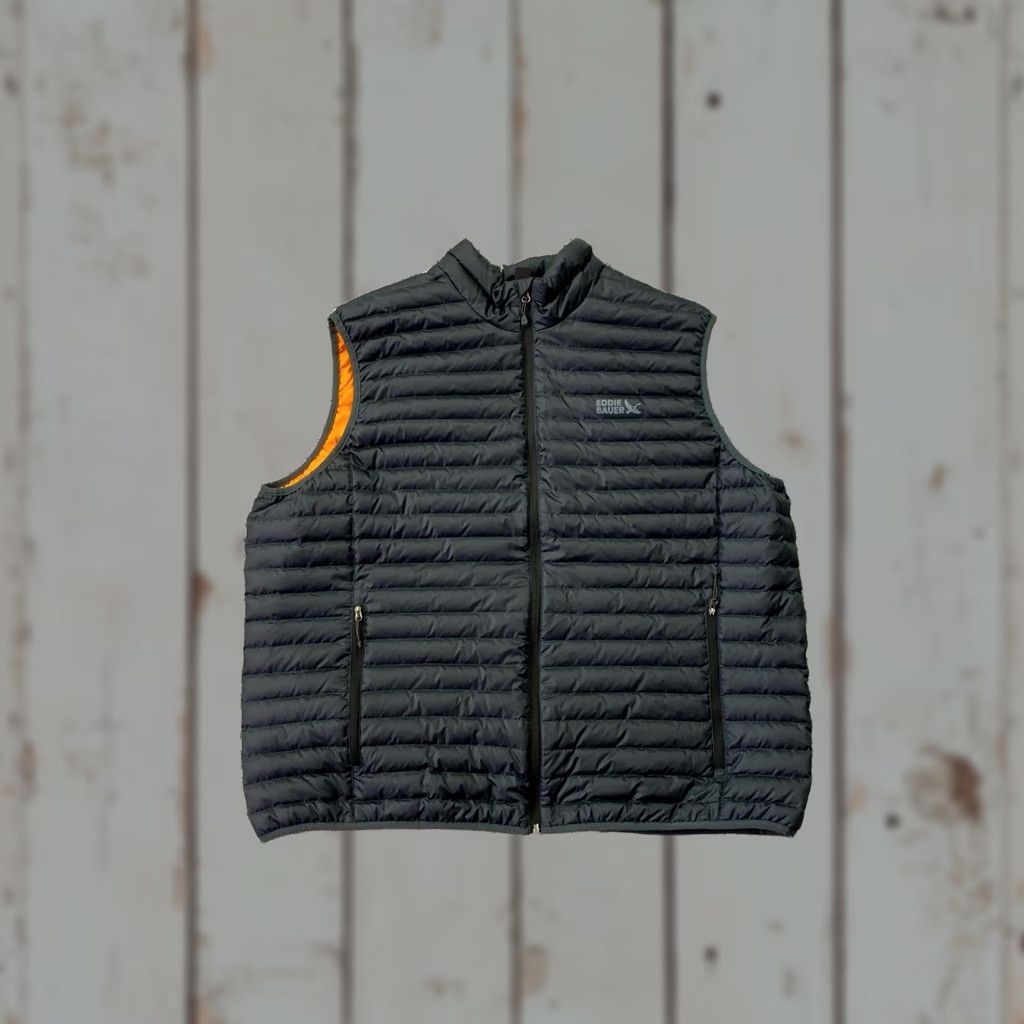 Eddie Bauer VINTAGE? No — Eddie Bauer Eb650 Down Vest Men 2XL Blue Satin? No Size US XXL / EU 58 / 5 - 1 Thumbnail