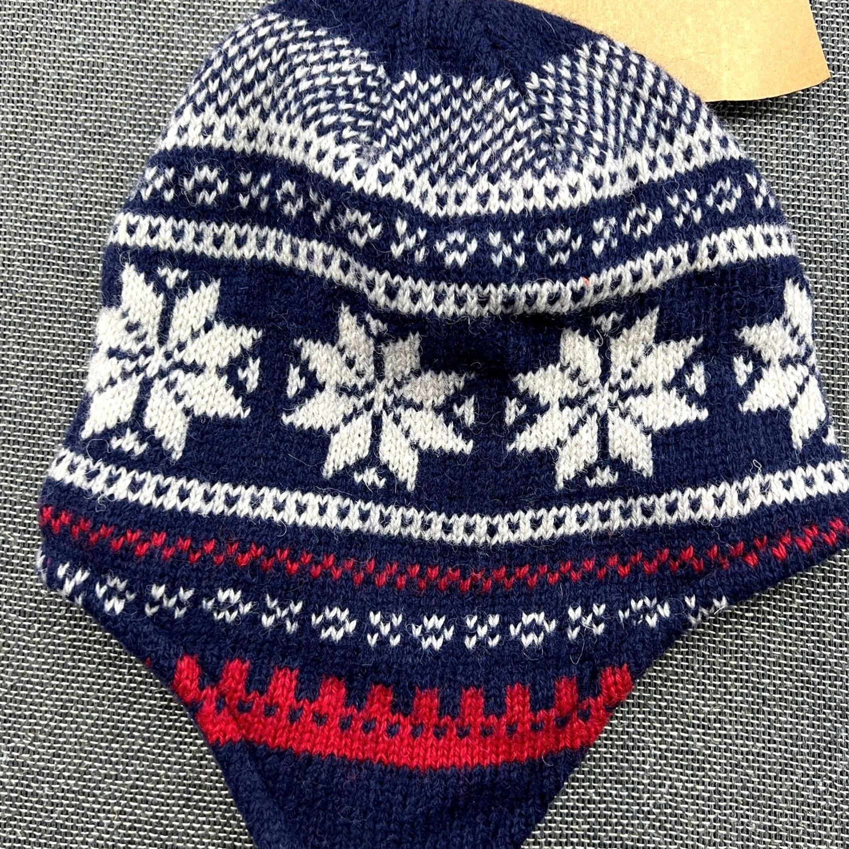 Vintage Froy Trapper Hat One Size Ushanka Fair Isle Nordic Beanie Unisex Adults Ear Flap Insulated Wool Knit Size ONE SIZE - 2 Thumbnail