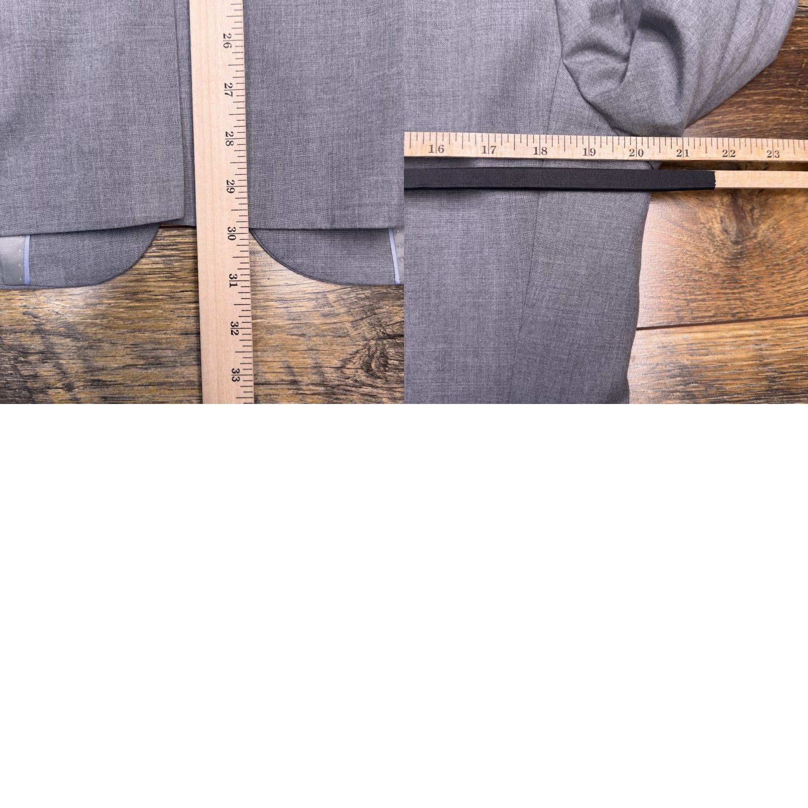 Banana Republic Banana Republic Blazer Suit Jacket 40R Slim Single-Breasted Notch Gray Size 40R - 10 Thumbnail