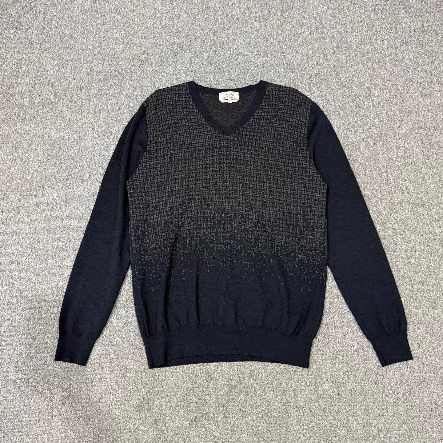 Hermes Hermes Black Crewneck Sweater XL 99 New Size US XL / EU 56 / 4 - 1 Thumbnail