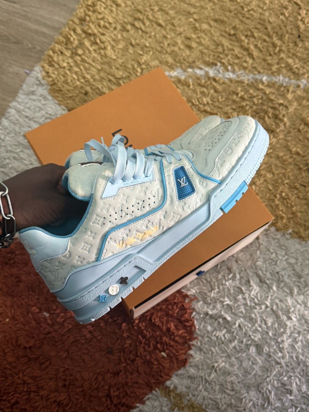 Louis Vuitton × Tyler The Creator Louis Vuitton x Tyler the creator lv trainer Size US 11 / EU 44 - 7 Thumbnail
