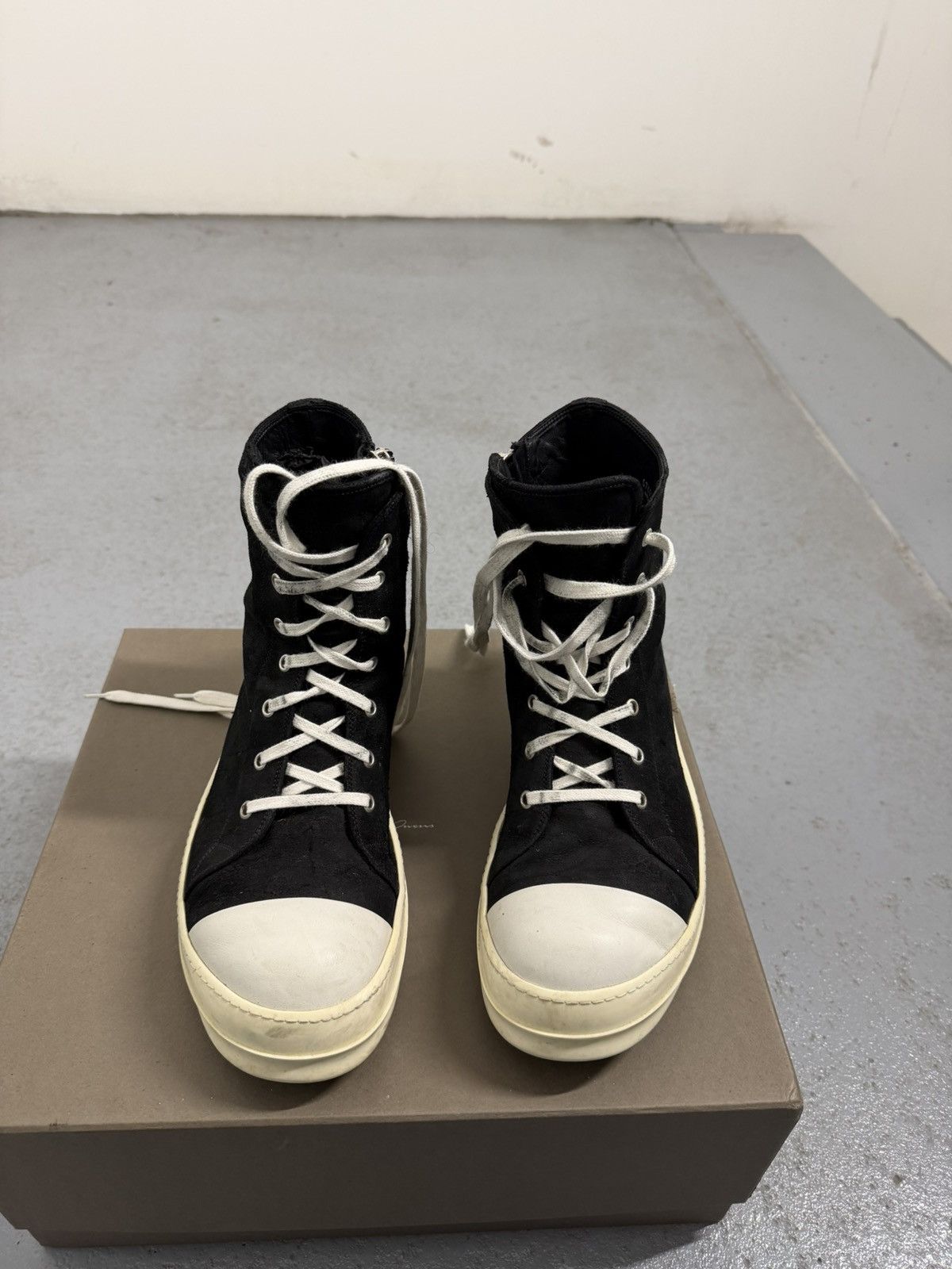 Rick Owens Rick Owens Mainline Nubuck High Ramones With Shopper And Box Size US 11 / EU 44 - 5 Thumbnail