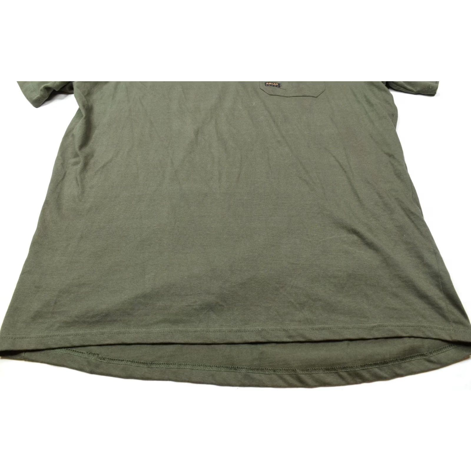 Ariat Ariat Rebar Strong T-Shirt Mens XL Green Cotton American Outdoors Short Sleeve Size US XL / EU 56 / 4 - 6 Thumbnail