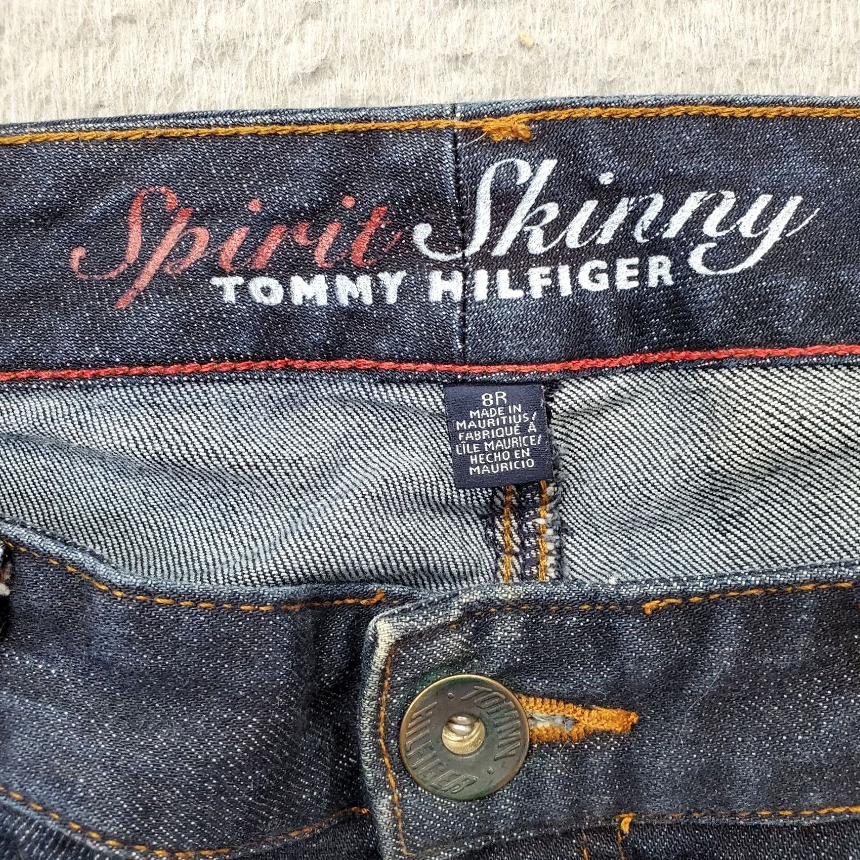 Tommy Hilfiger Tommy Hilfiger Jeans Women 8R Blue Denim Skinny Spirit Stretch Button Pockets Classic Rise Mid 30.75in INSEAM Outdoor Mens Womens Girls Men Womens Size 30" / US 8 / IT 44 - 6 Thumbnail