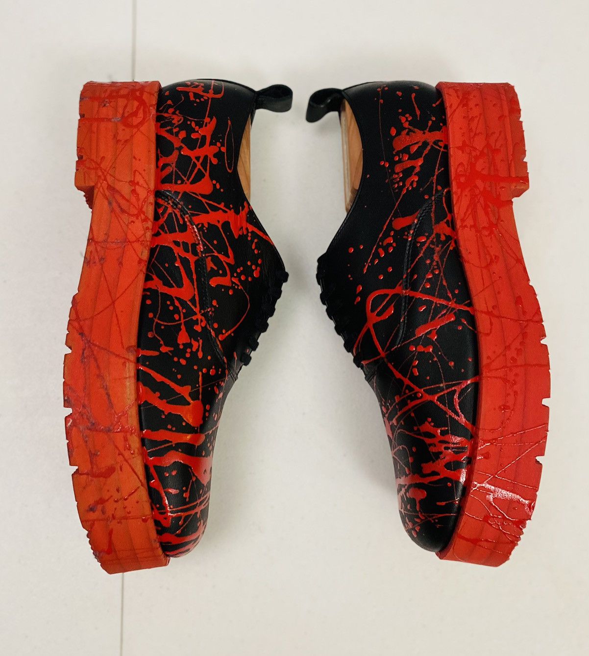 Comme des Garcons Homme Plus CDGHP 🇯🇵 black calf red platform gum sole derby 7 25 NEW Size US 7 / EU 40 - 6 Thumbnail