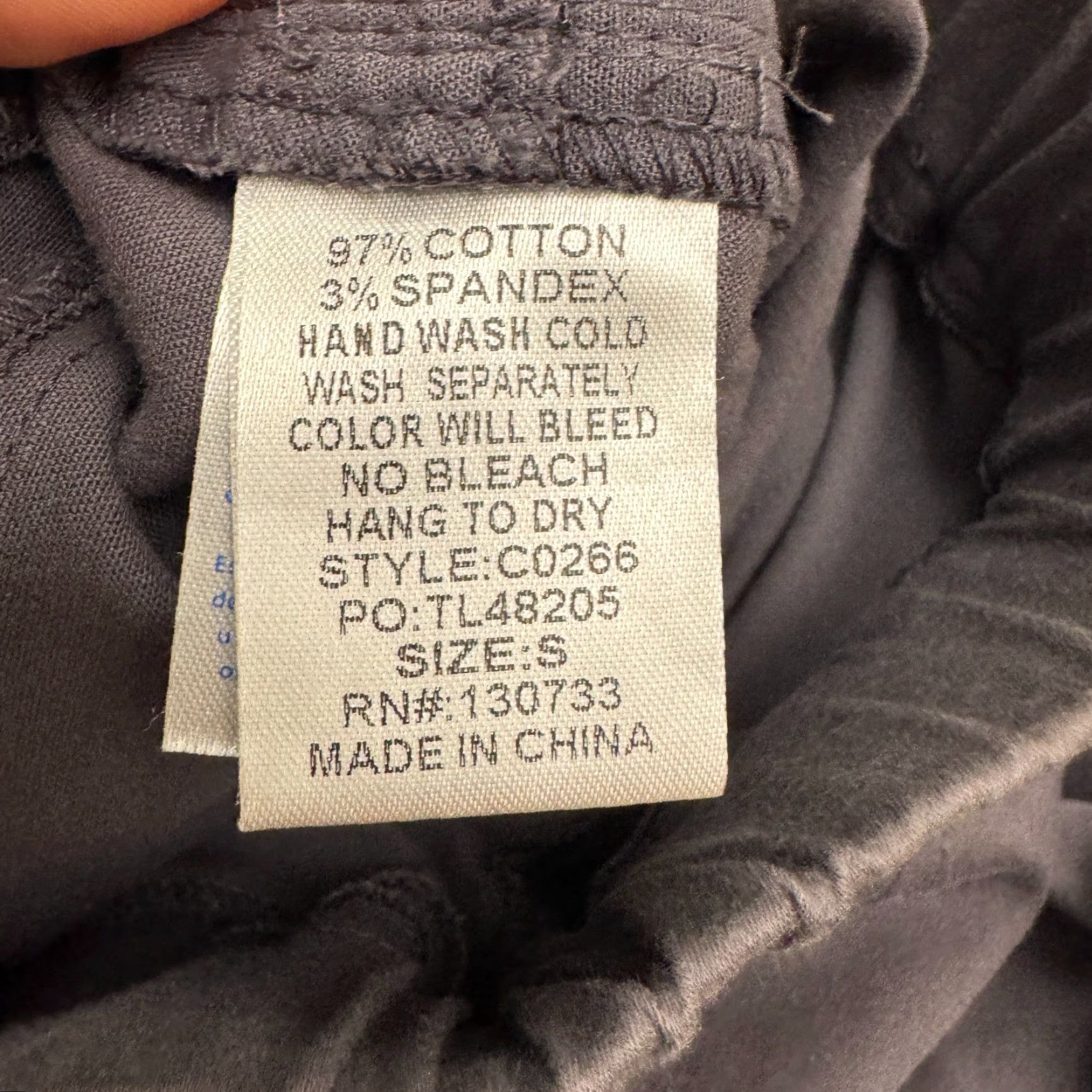 Vintage UMGEE Pants Womens Small Gray Cotton Spandex Pleated Pleated Pull On Mid Rise Ankle Stretch Casual Outdoor Motorcycle Size 28" / US 6 / IT 42 - 4 Thumbnail