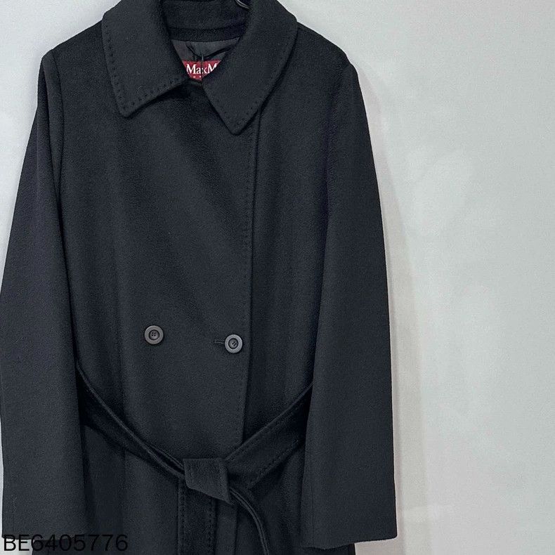 Max Mara Max Mara Black Long Wool Coat Size M / US 6-8 / IT 42-44 - 2 Thumbnail