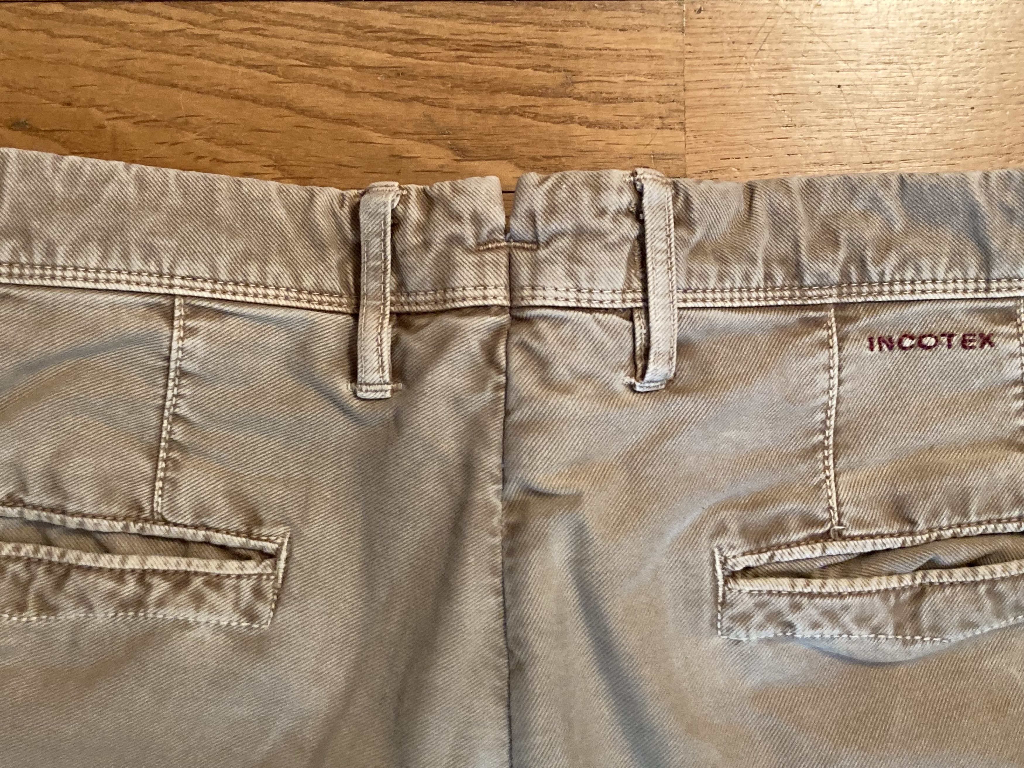 Incotex INCOTEX slim fit chino pants size 32/48 in tricochino beige Size US 32 / EU 48 - 4 Thumbnail