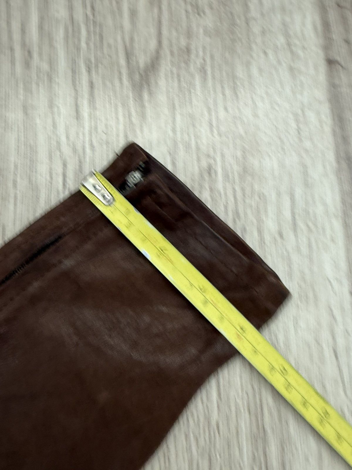 J Brand J Brand Brown Stretch Lamb Leather Zip Pants Size 25 Size 25" / US 0 / IT 36 - 15 Thumbnail