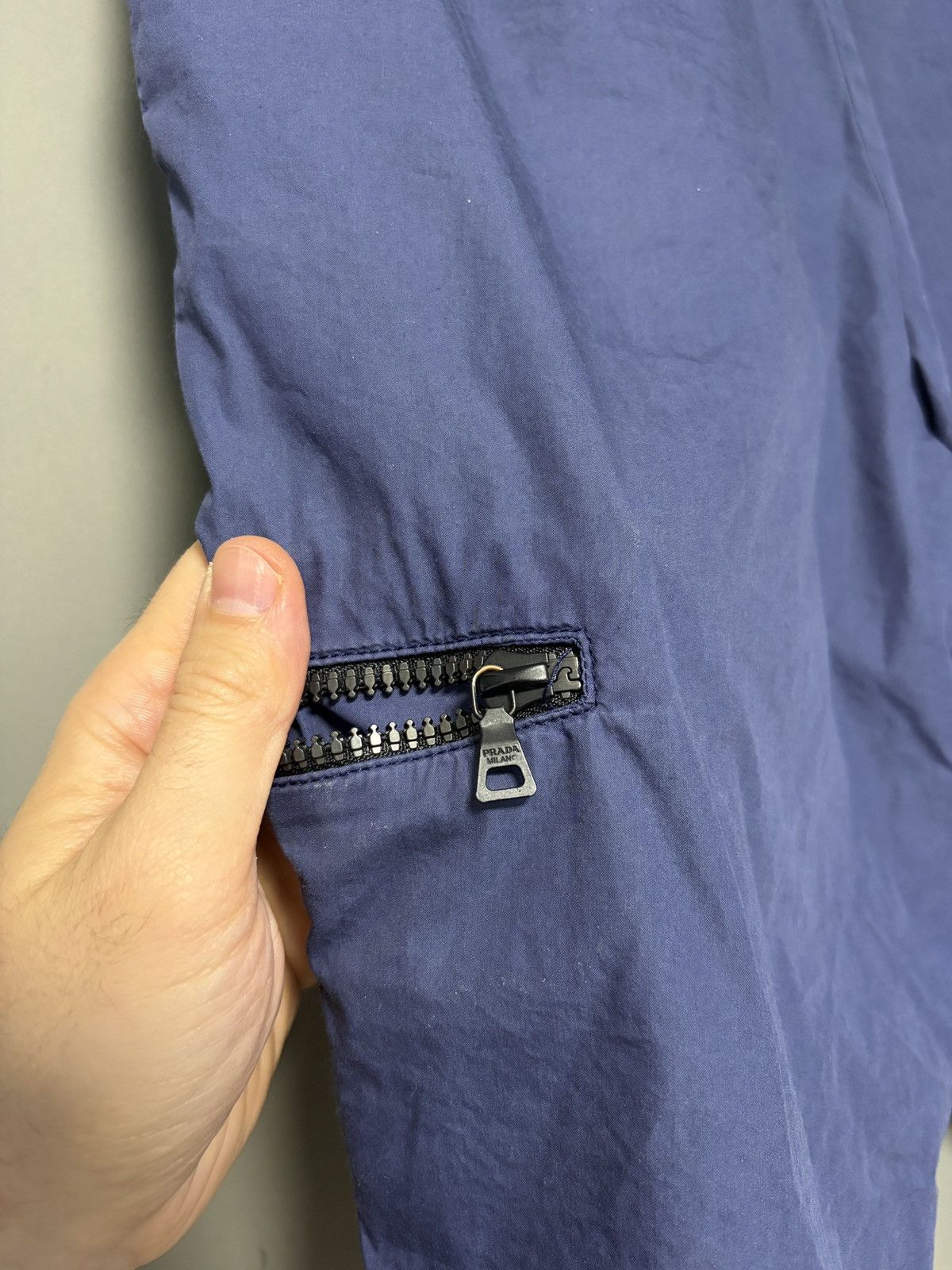 Prada Prada Blue Nylon Light Cargo Shorts Size US 30 / EU 46 - 12 Thumbnail