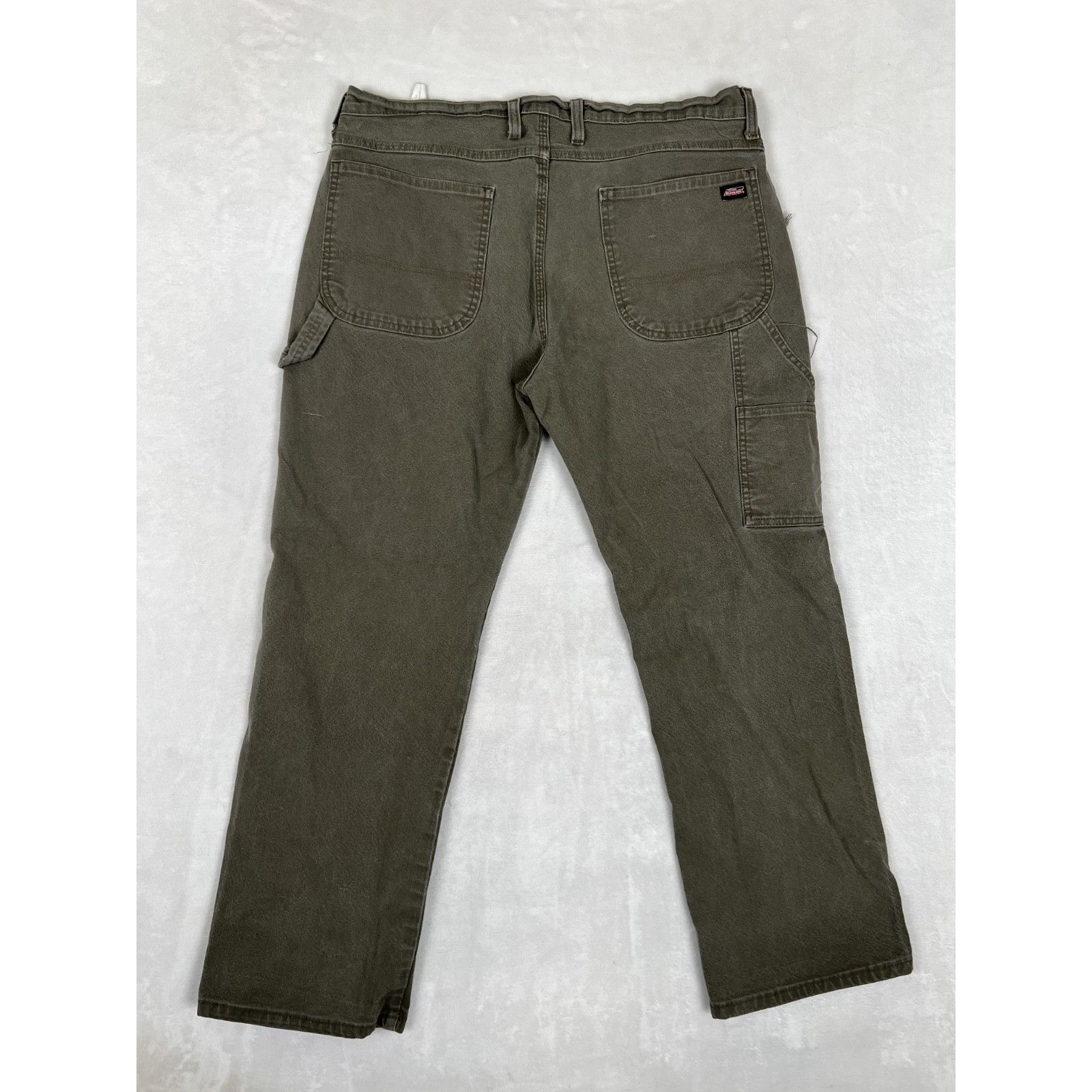 Dickies Vintage Dickies Carpenter Pants Faded Olive Green Size 36x30 Size US 36 / EU 52 - 7 Thumbnail