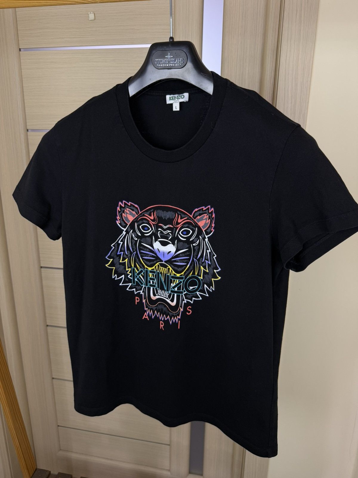 Kenzo Kenzo Paris Tiger Head Graphic T-Shirt Black wmns Logo Tee Size L / US 10 / IT 46 - 4 Thumbnail
