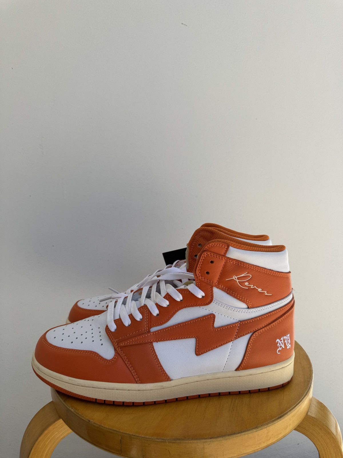 Other DS Reves Paris x AIR KIY 85 HI - Orange White Sail Size US 12 / EU 45 - 5 Thumbnail