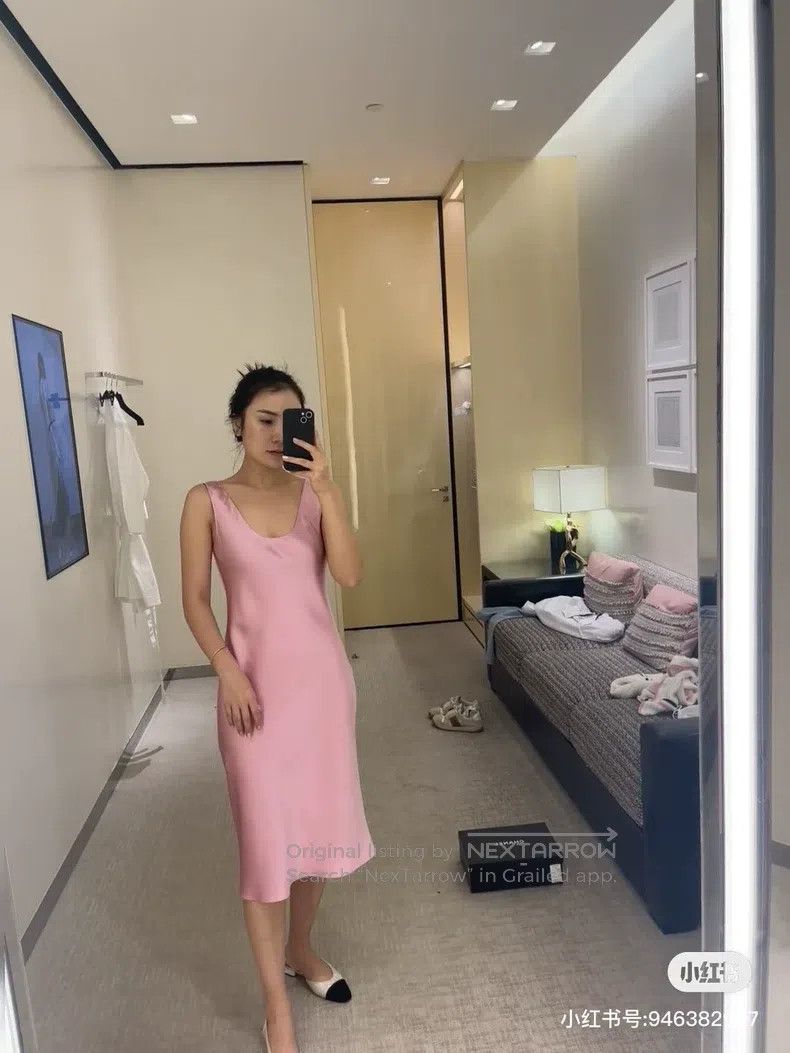 Chanel Chanel 23P pink silk satin dress Size XS / US 0-2 / IT 36-38 - 8 Thumbnail