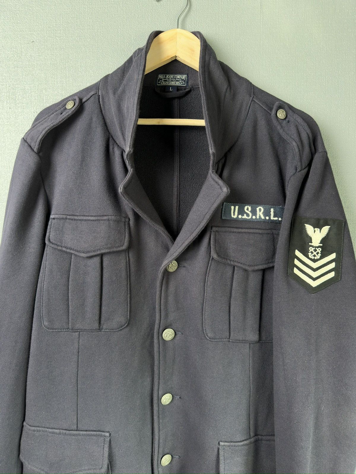 Polo Ralph Lauren Vintage POLO JEANS RALPH LAUREN USRL Military Jacket Size US L / EU 52-54 / 3 - 13 Thumbnail