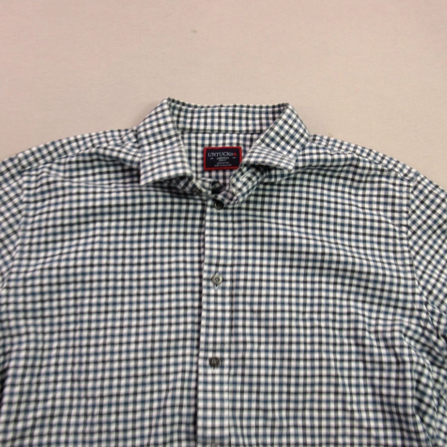 UNTUCKit UNTUCKit Shirt Mens M Long Sleeve Button Front Casual Slim Fit Checks Size US M / EU 48-50 / 2 - 3 Thumbnail