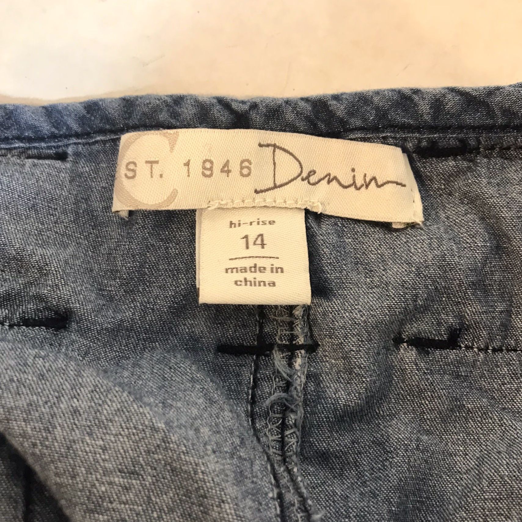 Vintage Cato Hi-Rise Wide Leg Jeans Womens Size 14 Light Wash Blue Denim Size 36" / US 14 / IT 50 - 3 Thumbnail