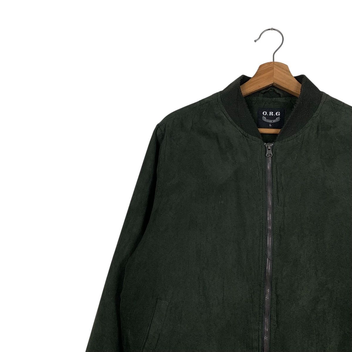 Japanese Brand Japanese Brand ORG Green Bomber Jacket Size US L / EU 52-54 / 3 - 6 Thumbnail
