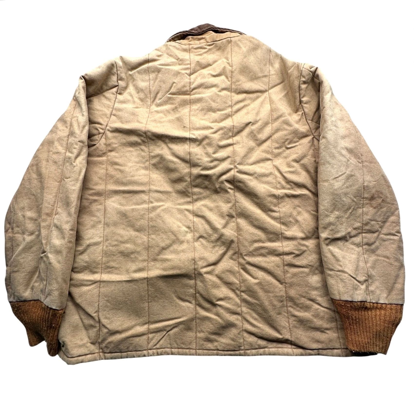 Walls VINTAGE Walls Blizzard Pruf Insulated Canvas Quilted Lined Jacket Men XL Brown Shirt? Size US XL / EU 56 / 4 - 2 Thumbnail