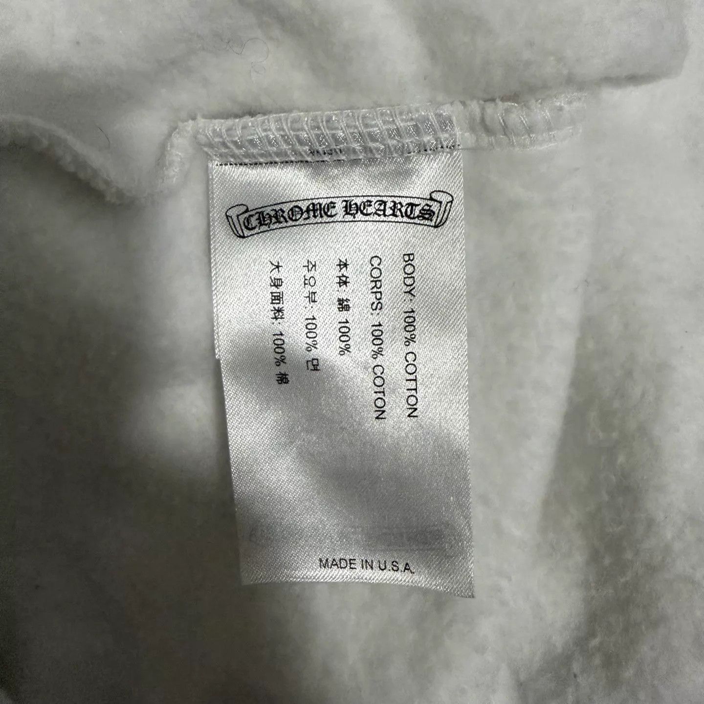 Chrome Hearts Chrome Hearts White Arm Blue Sanskrit Qilin Hoodie Silver Size US XL / EU 56 / 4 - 4 Thumbnail