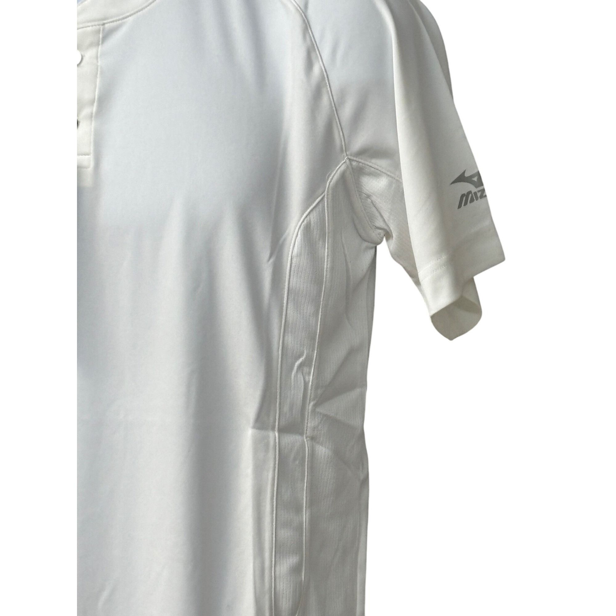 Mizuno Mizuno Men’s Elite 2-Button Baseball Jersey 350527, White, Size US XS / EU 42 / 0 - 13 Thumbnail
