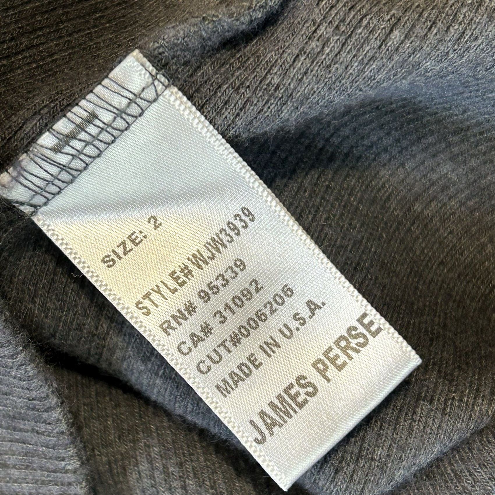 James Perse VINTAGE James Perse Crossover Sweater Deep V-Neckline Long Sleeve Womens 2 Gray Knit Pullover Regular Womens Size XS / US 0-2 / IT 36-38 - 6 Thumbnail