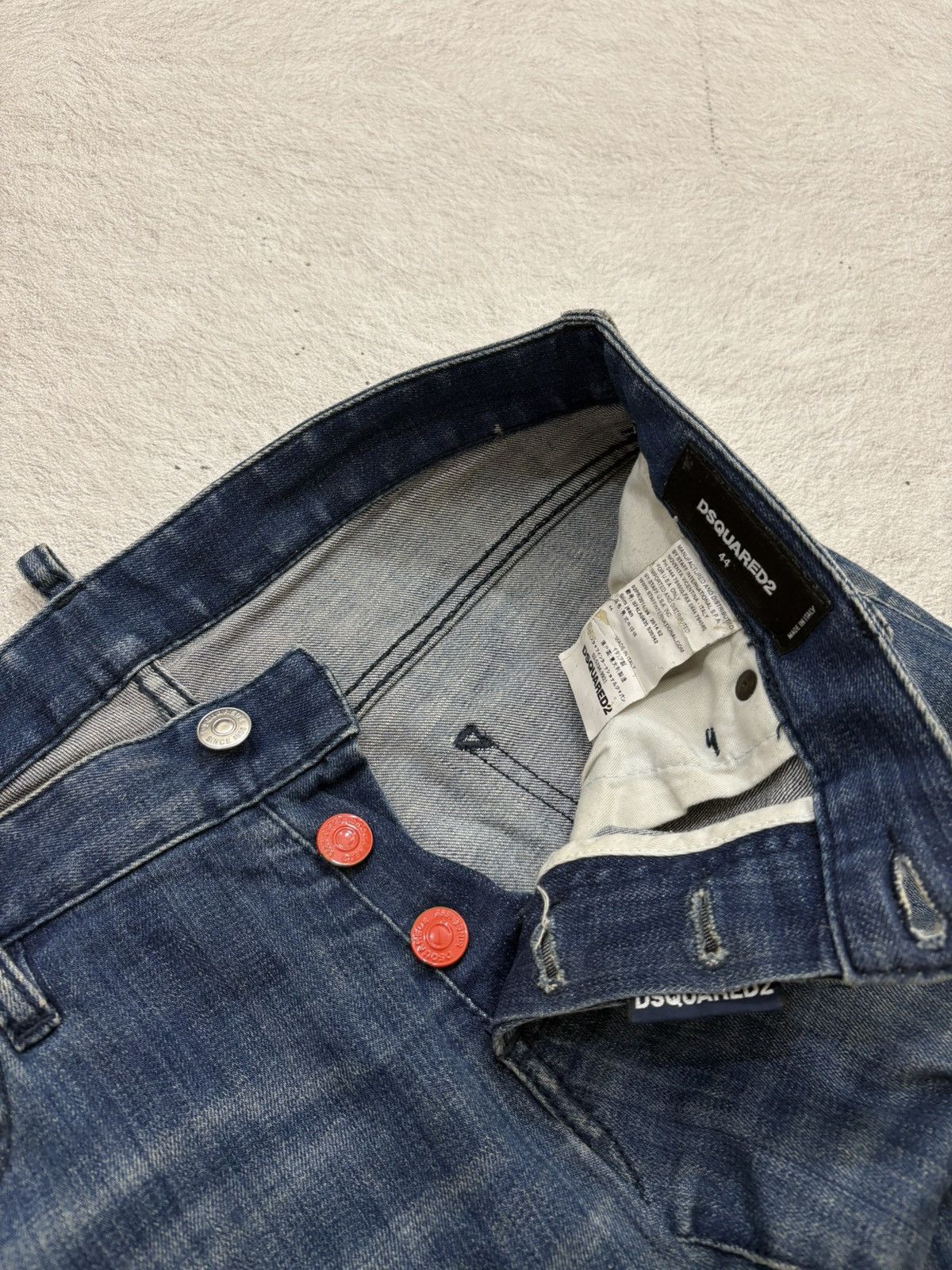 Dsquared2 2000s Dsquared distressed denim pants y2k style Size US 31 - 4 Thumbnail