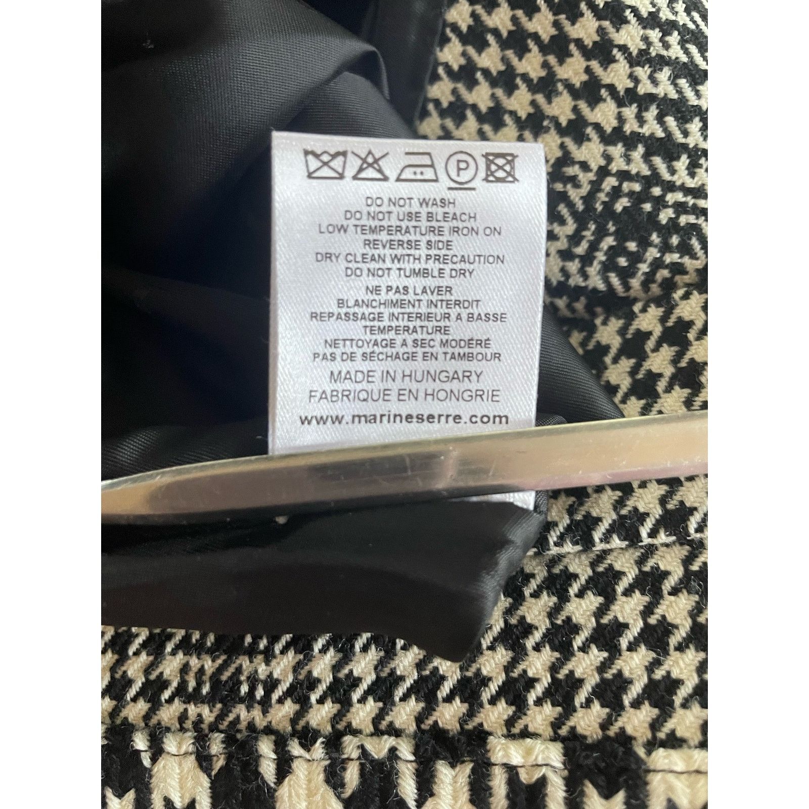 Marine Serre FW20 Marine Serre Grey Glen Check Houndstooth Skirt Size M Size 28" / US 6 / IT 42 - 8 Thumbnail